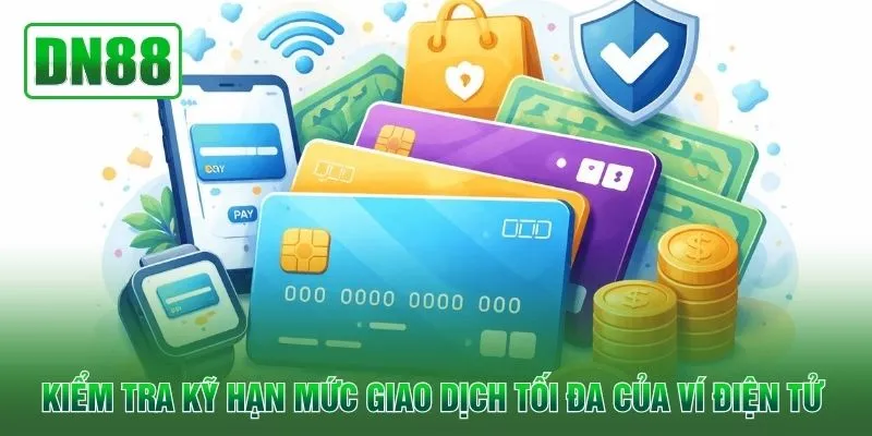 Kiểm tra kỹ hạn mức giao dịch tối đa của ví điện tử